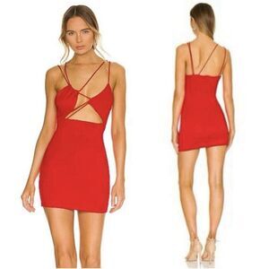 h:ours Red Mini Dress